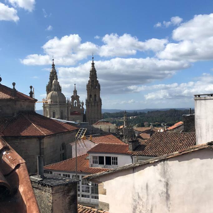 Atico Casco Antiguo En Plaza Cervantes Σαντιάγο ντε Κομποστέλα Εξωτερικό φωτογραφία